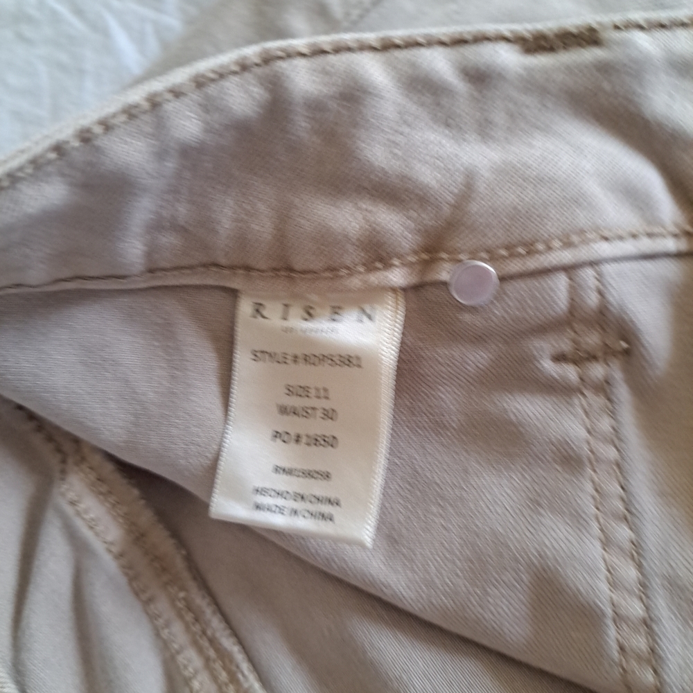 Risen Jeans Beige Size 30 Excellent Quality And Condition 32x33 - Picture 9 of 13